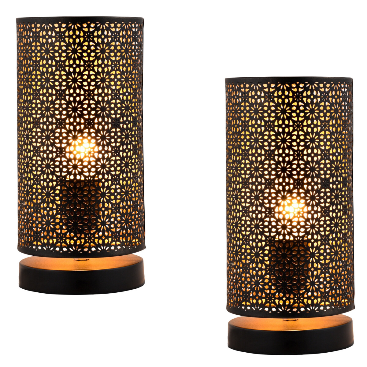 Lot de 2 lampes de table décorati box