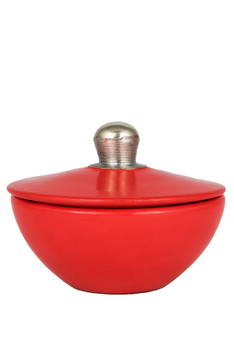 Boîte en tadelakt marocain Freira - Rouge