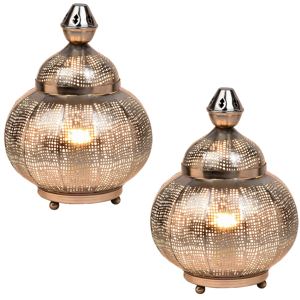 Lot de 2 lampes de table décoratives orientales, lamp