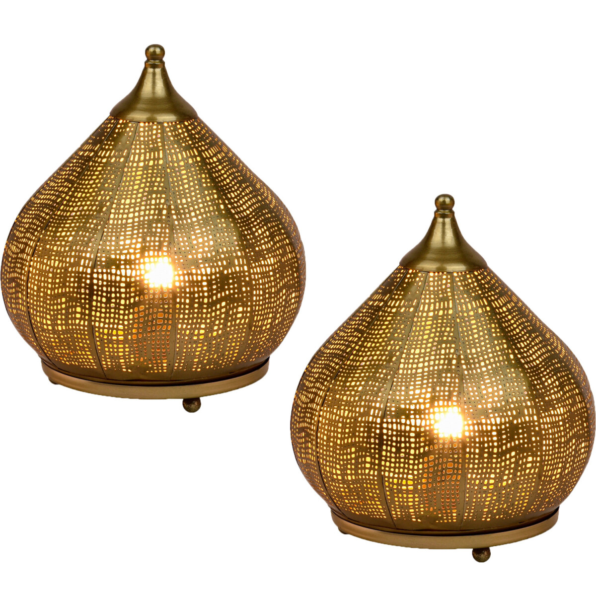 Lot de 2 lampes de table décoratives orientales, lamp