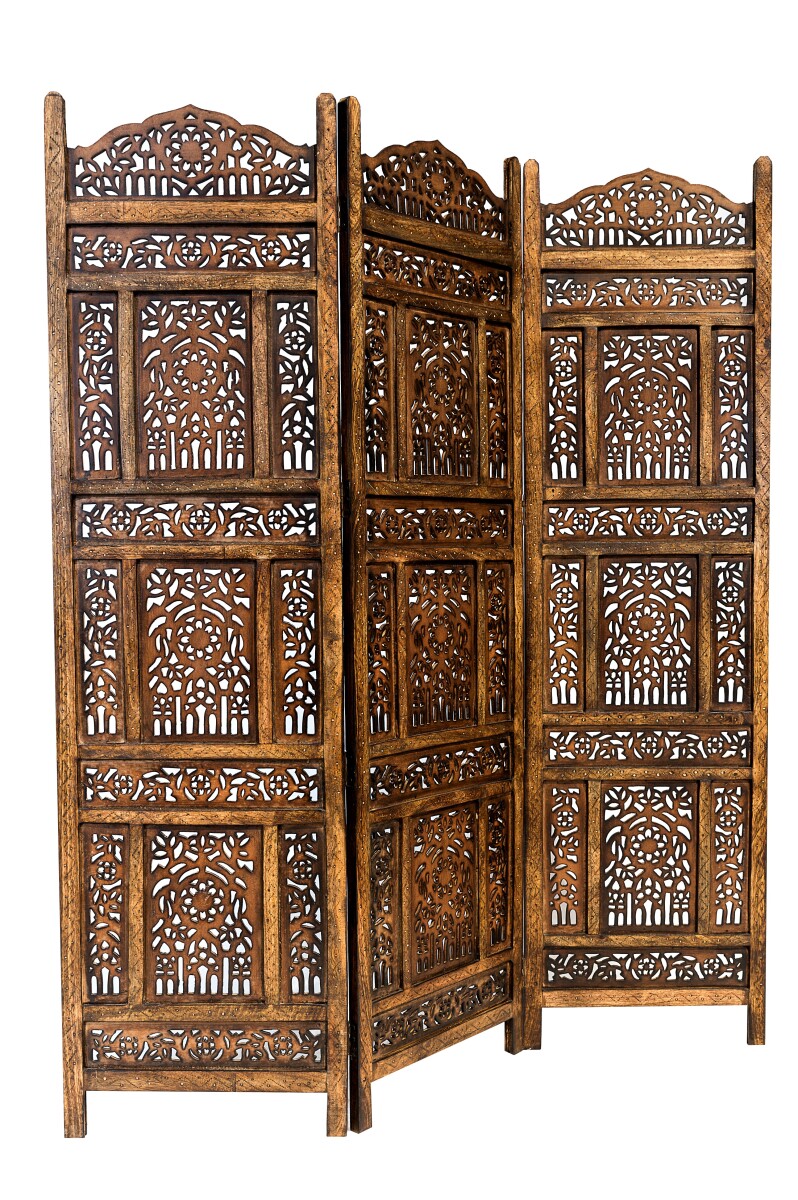 Paravent en bois dInde, marque Abhinava