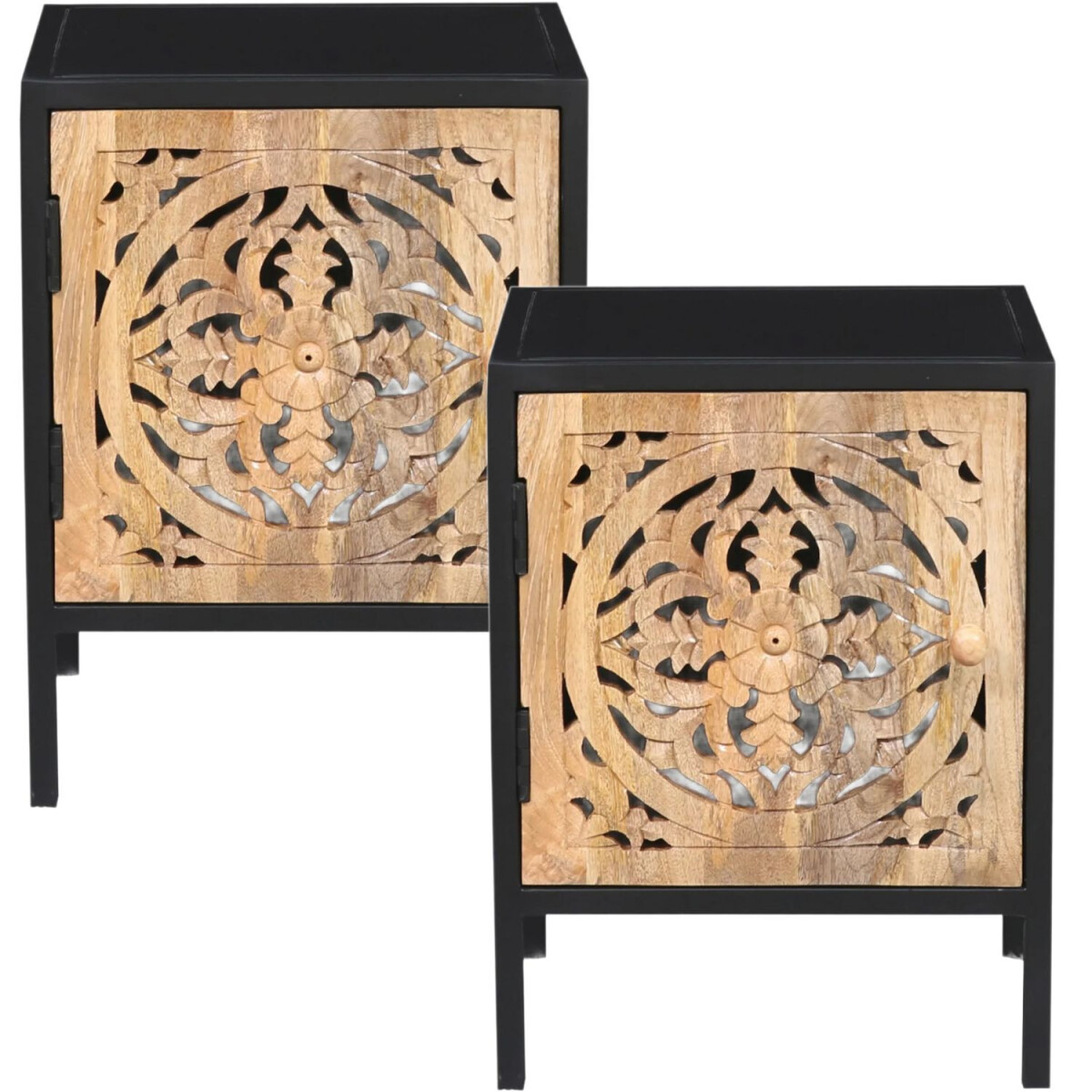 Ensemble de 2 meubles marocains : table  box