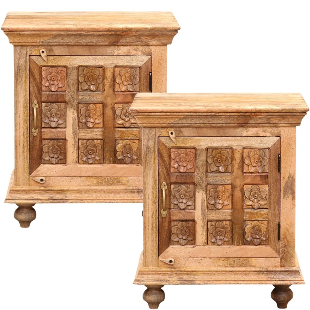 Lot de 2 meubles scandinaves : table de chevet, table dappoi