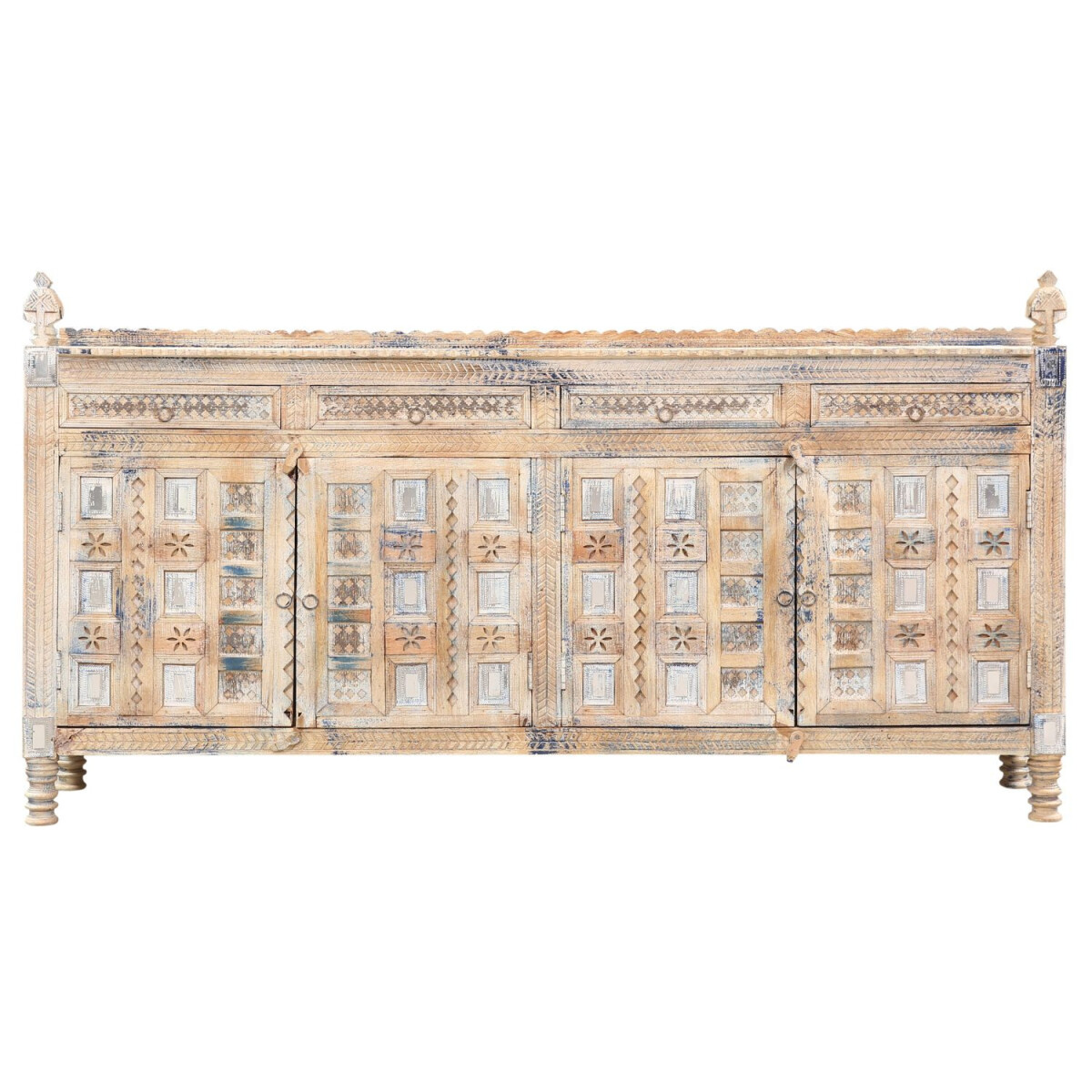 Buffet vintage oriental Hajiba, blanc, 1 box