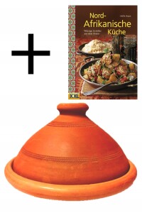 Lot de 2 : tajine touareg ORIGINAL Ø 26 cm + livre...