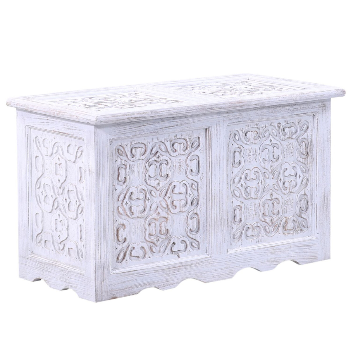Coffre de style cottage indien en bois C box