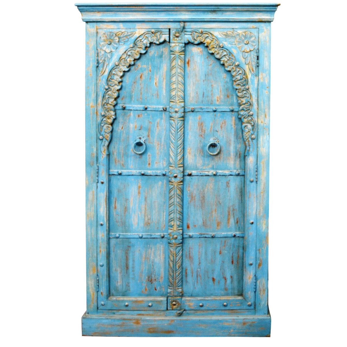 Armoire dentrée Baya style shabby box