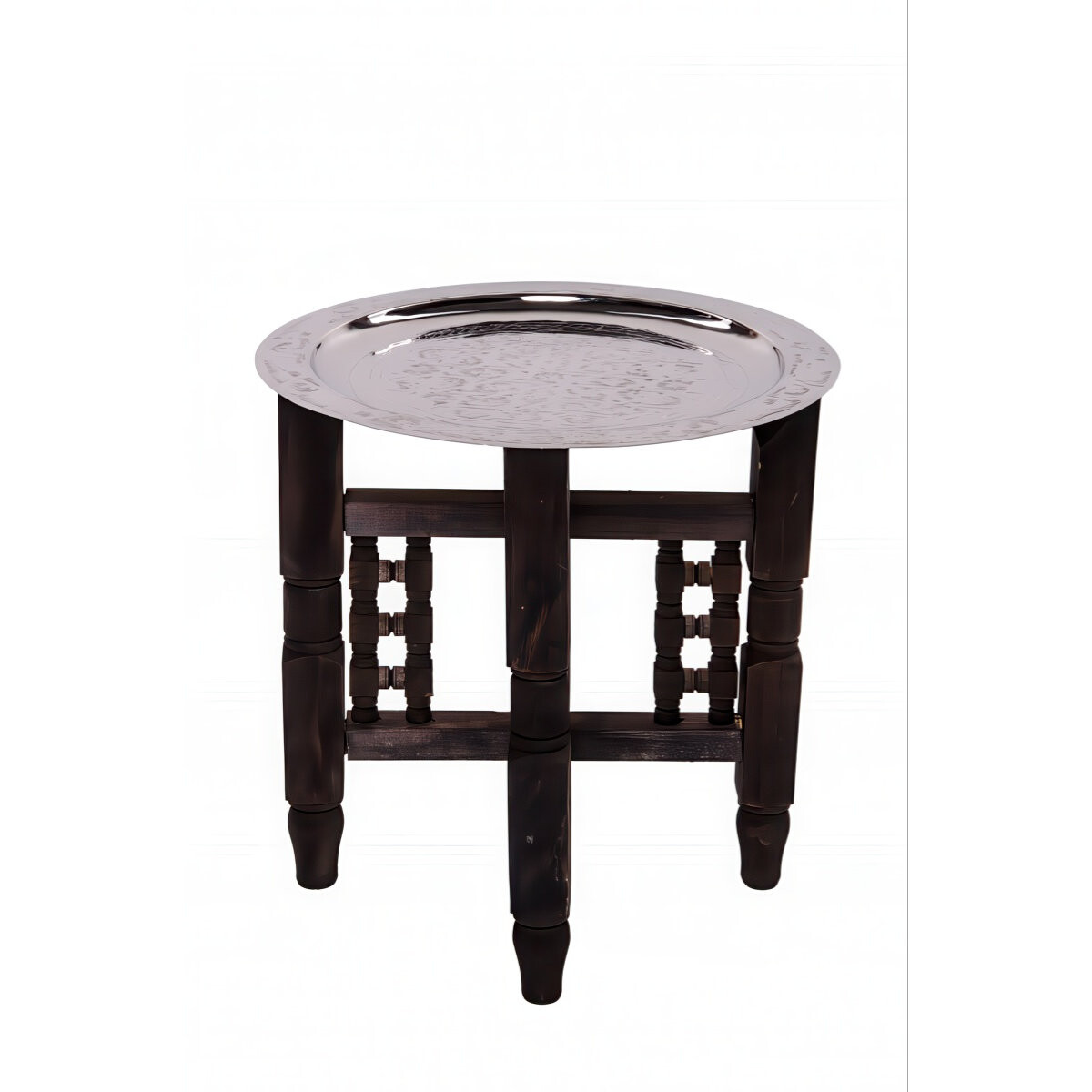 Table orientale Mehdia - Couleur argent, box