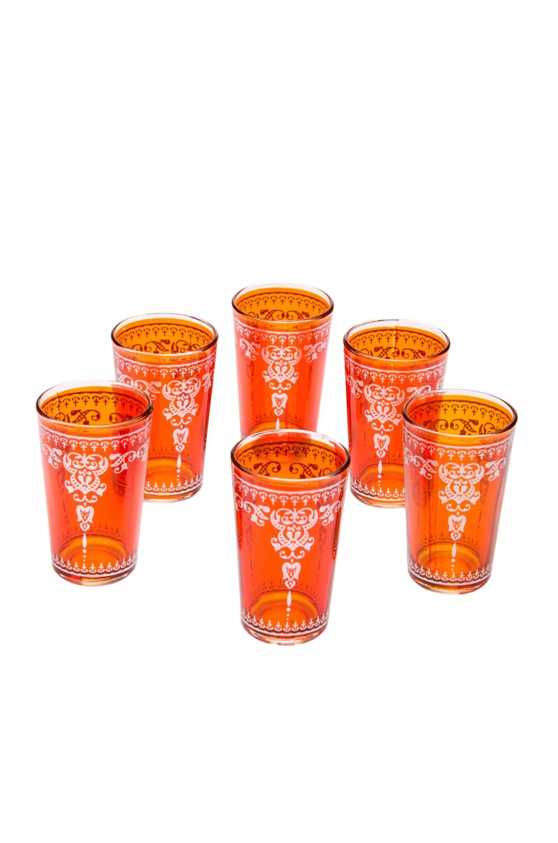 6 verres à thé méditerranéens An