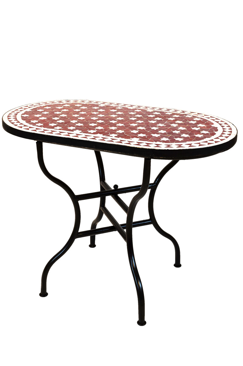 Table en mosa&iuml;que marocaine Estrella Bordeaux...