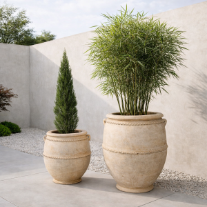 Grand pot de terre cuite XXL Giarda, H 80 cm | Cache-pot...