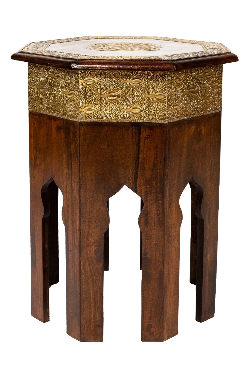 Table dappoint décorative marocaine, table de chevet 