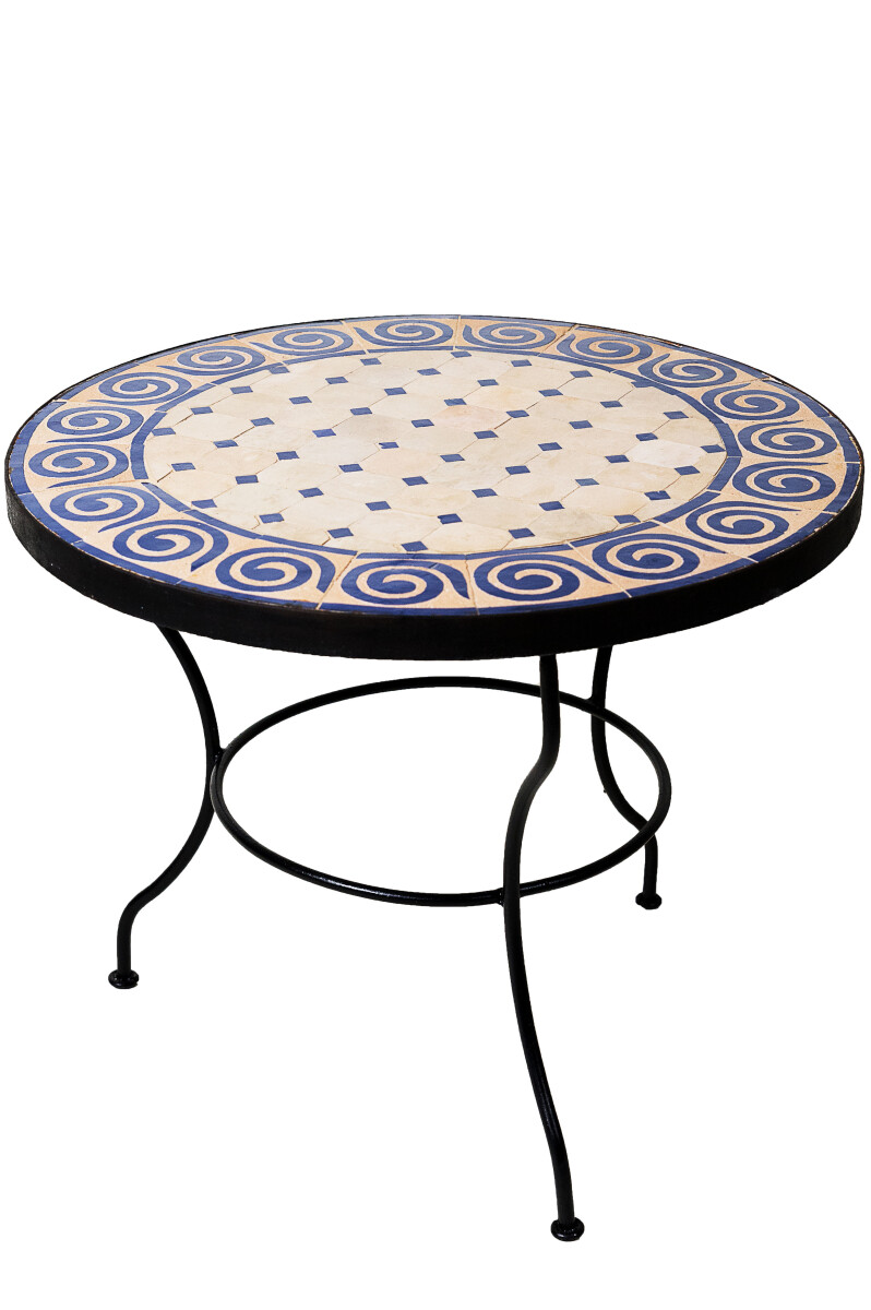 Table en mosaïque marocaine « Spirale » bei