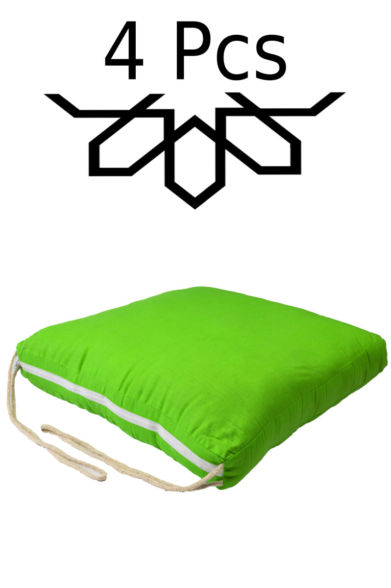 Lot de 4 coussins de chaise méditerranéens, co