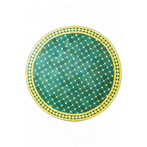 Table en mosaïque marocaine Marrakech, verte et...