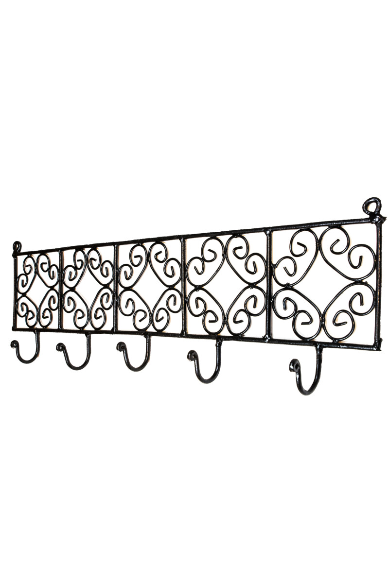 Portemanteau mural Djamira 60 cm | Portemanteau en fer forg&