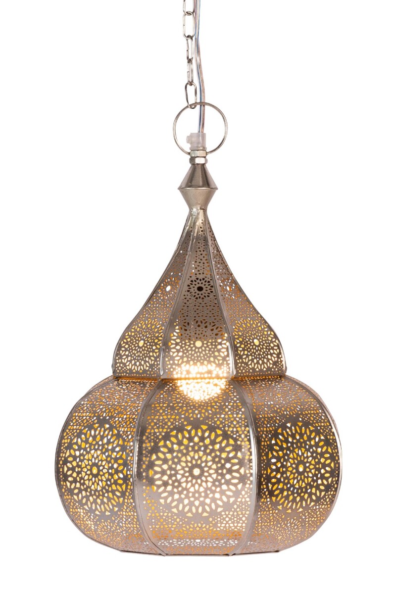 Lampe suspendue orientale Ilham argent&e box