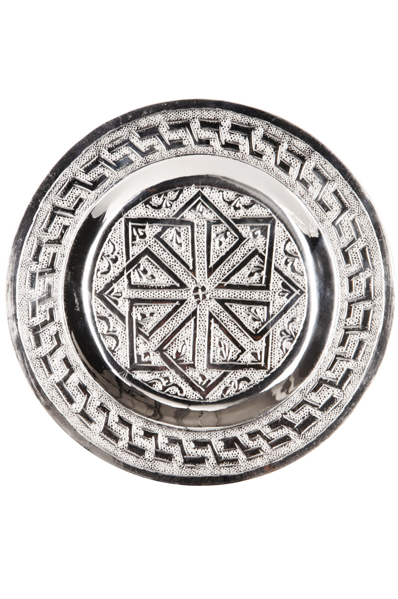 Plateau oriental Mehdia, couleur argent, box