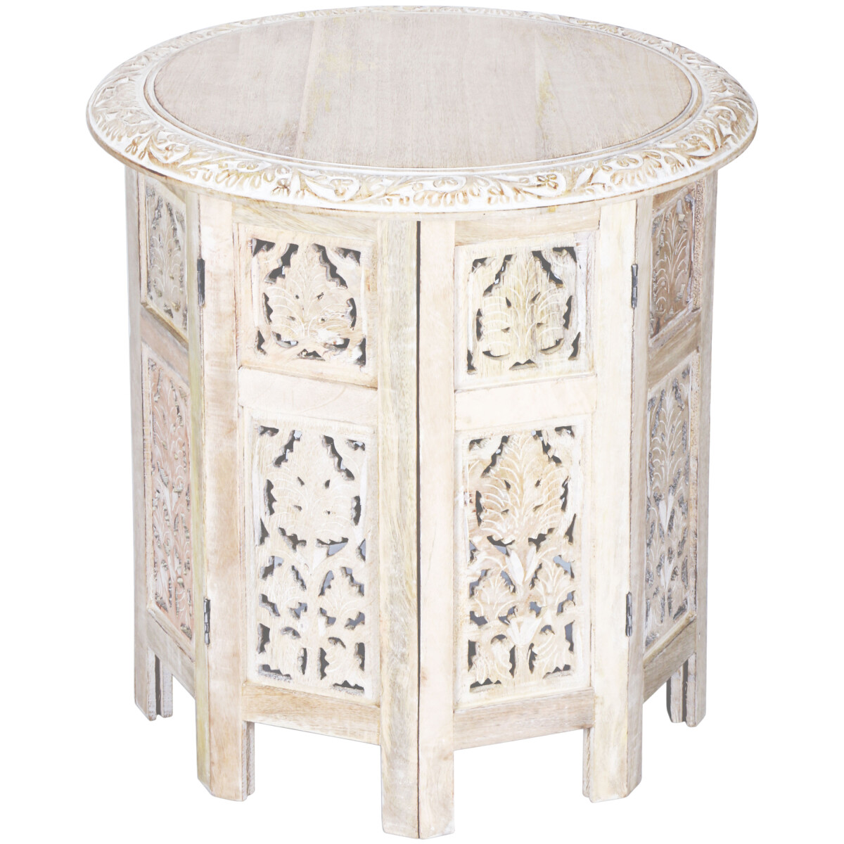 Table dappoint orientale pliante Ashkar blanche