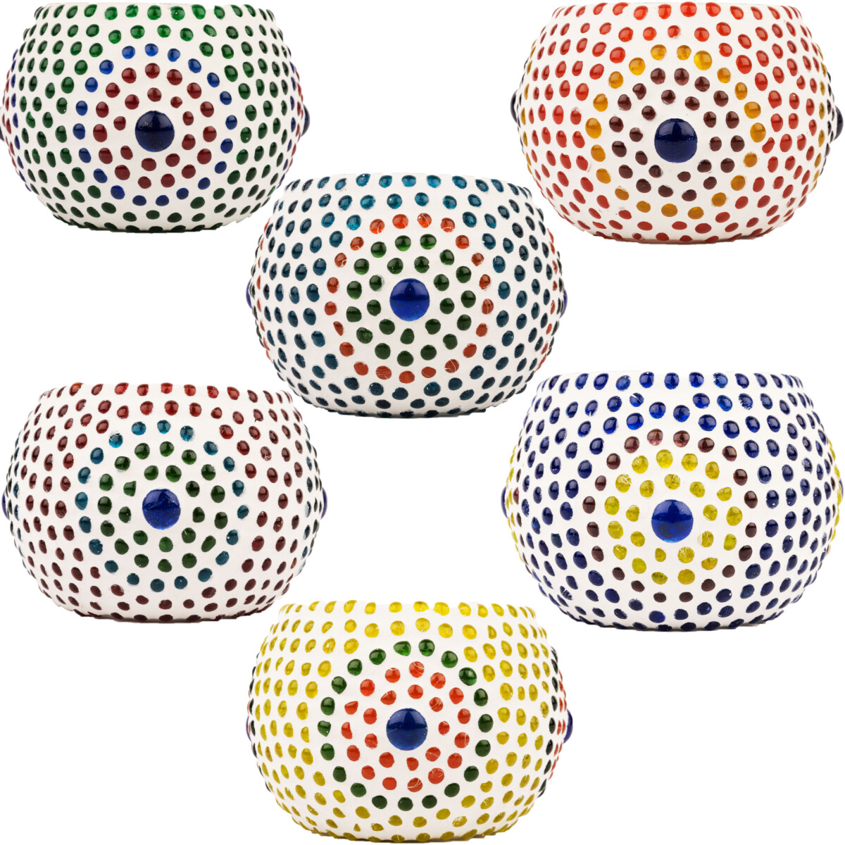 Lot de 6 photophores orientaux Ajan
