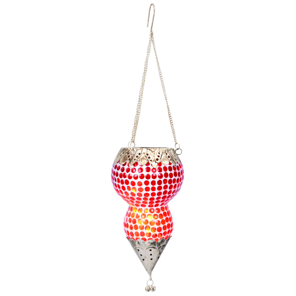 Lanterne suspendue Ajmia Rouge 20 cm | L box