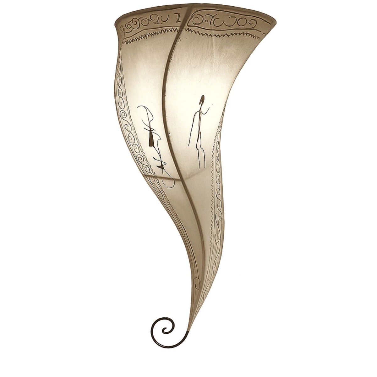 Applique murale orientale Suma Natur | Cuir de chèvre