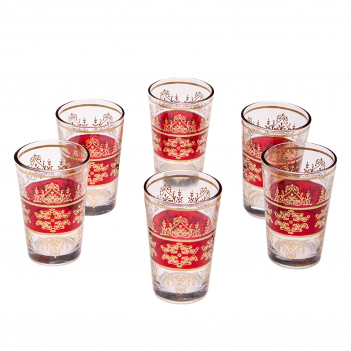 6 verres à thé orientaux « Marrakech Rou