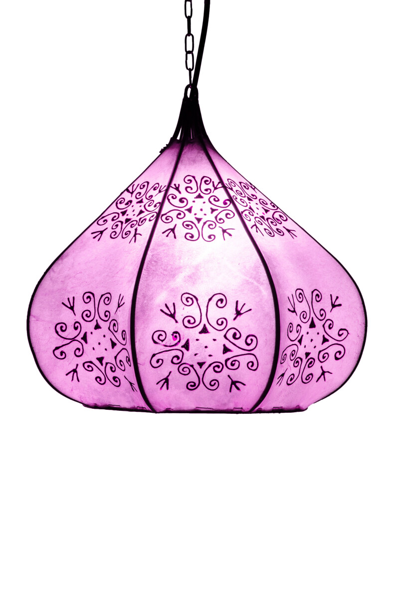 Lampe à henné Kabir Lila 35 cm | Lampe orienta
