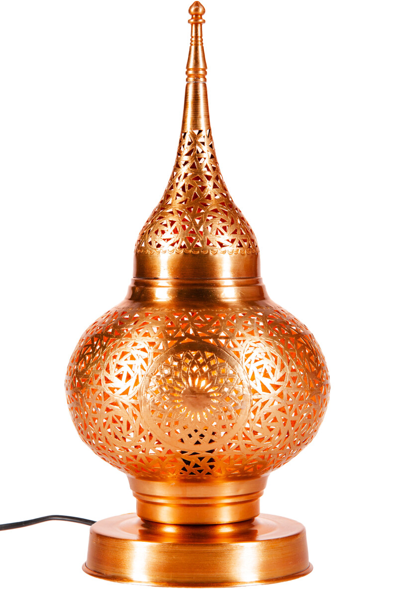 Lampe de table orientale en cuivre Hayati