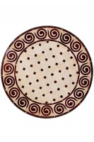 Table en mosaïque marocaine « Spirale » Ø 60 cm | Fabriquée à la main