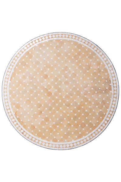 Beige et blanc