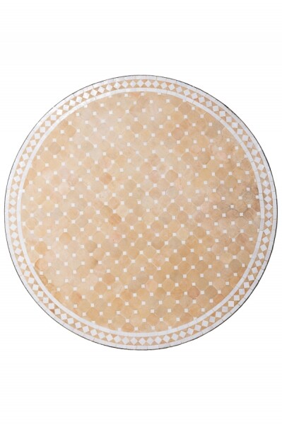 Beige et blanc